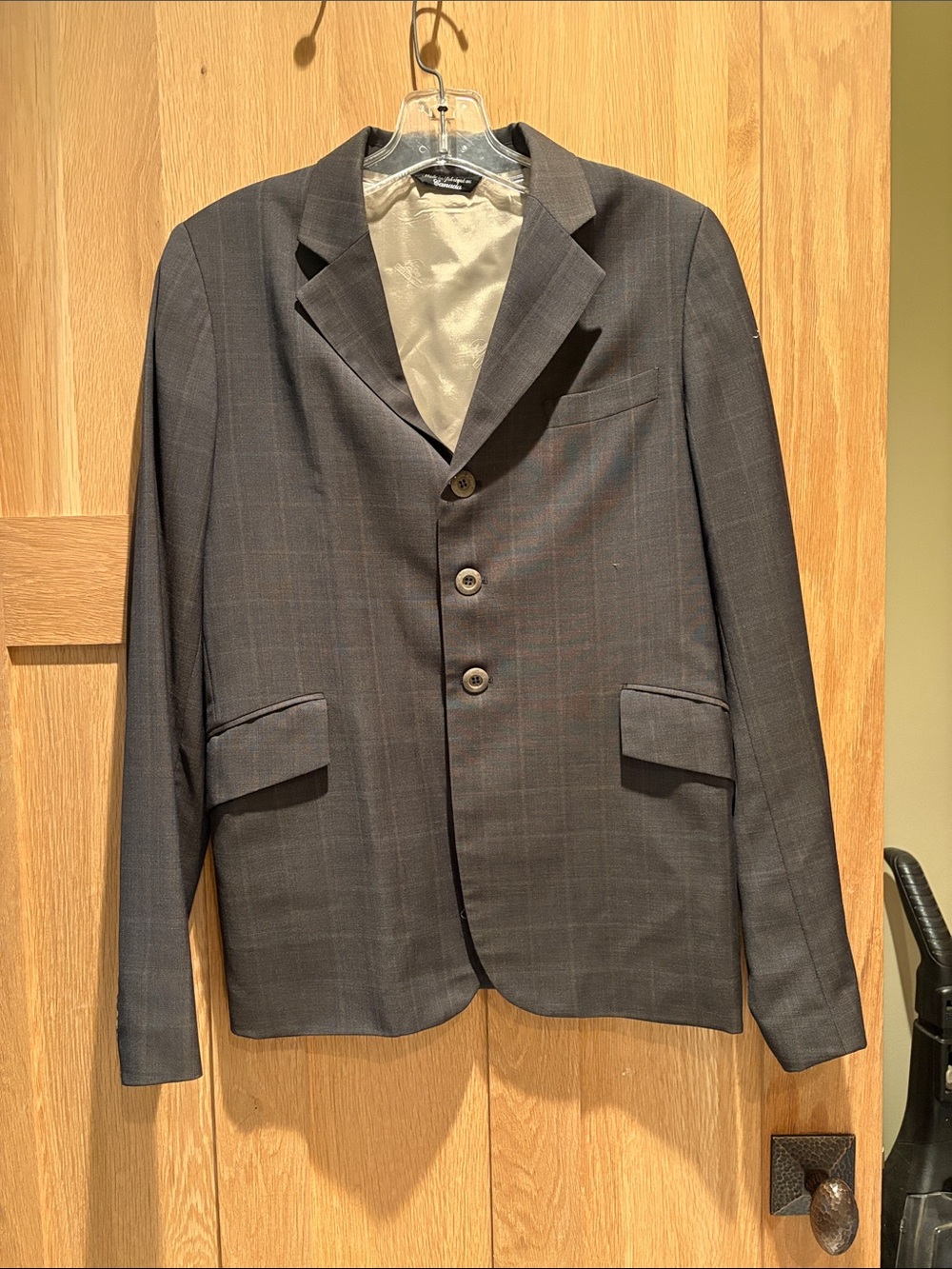 Classic boys Charcoal Gray hunt /show jacket